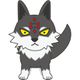 呪術廻戦 伏黒の式神 ぬいぐるみキーホルダー 玉犬・渾 [キャラクターグッズ]