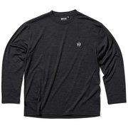 ハイブリッド ウール ロングスリーブ ティ AREA241-HYBRID WOOL LS TEE MB6121 ブラック(BK) Mサイズ [アウトドア カットソー メンズ]