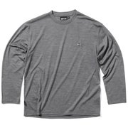 ハイブリッド ウール ロングスリーブ ティ AREA241-HYBRID WOOL LS TEE MB6121 グレイ(GR) XLサイズ [アウトドア カットソー メンズ]