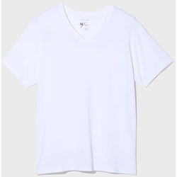 MXP エヌスキンデオショートスリーブブイネック NSD SHORT SLEEVE V-NECK KS32164 ホワイト(W) Sサイズ [アウトドア カットソー メンズ]