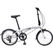 BAT061 [折りたたみ自転車 Gimmick D7エアレス 20×1.5（406）外装7段変速 Mシルバー]