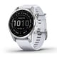 fenix 7S（フェニックス セブンエス） Silver / Whitestone（シルバー / ホワイトストーン） 42mm シリコンバンド Suica対応 GPSスマートウォッチ 010-02539-07
