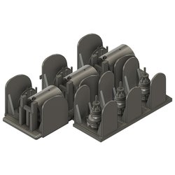 1/35 レジン製ディティールアップパーツ P35T-006 IV号指揮戦車用3Dスターアンテナ基部セット [レジン製ディテールアップパーツ]
