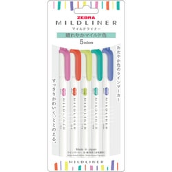 マイルドライナー 晴れやかマイルド色 5色セット WKT7-5C-HC-N
