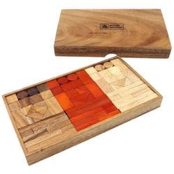 木製玩具 トリコロールウッドブロック