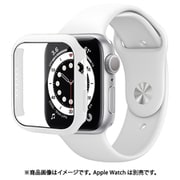 JGWSSCW7L-WH [Apple Watch Series 7 用 シンプルモノカラーバンド＆ガラスケース  45mm WH]