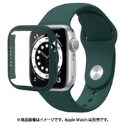 JGWSSCW7S-GR [Apple Watch Series 7 用 シンプルモノカラーバンド＆ガラスケース  41mm GR]