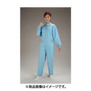 EA996DB-13 [クリーンルーム用継ぎ作業服（青/センターファスナー） LL]