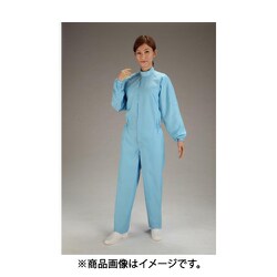 EA996DB-14 [クリーンルーム用継ぎ作業服（青/センターファスナー） 3L]