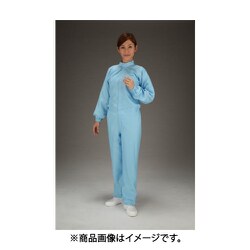 EA996DD-14 [クリーンルーム用継ぎ作業服（青/センターファスナー） 3L]
