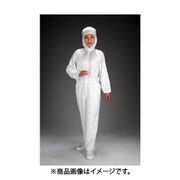 EA996DE-2 [クリーンルーム用フード付継ぎ服（白/センターファスナー） L]