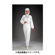 EA996DE-3 [クリーンルーム用フード付継ぎ服（白/センターファスナー） LL]