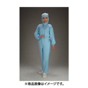 EA996DE-11 [クリーンルーム用フード付継ぎ服（青/センターファスナー） M]