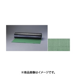 1.0×10m/3.0mm ゴムマット（ドット筋・緑） EA997RA-13