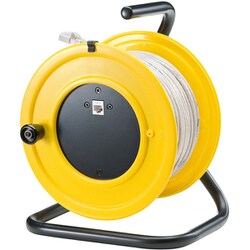 LANケーブル 延長 30m CAT6 ライトグレー 爪折れ防止 巻き取り式 ケーブルリール 単線 UTP ストレート結線 RJ45 会議 イベント 選挙 KB-MKE14N