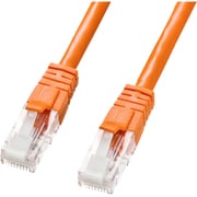 LANケーブル 3m CAT6 オレンジ 爪折れ防止 PoE対応 単線 UTP ストレート結線 RJ45 KB-T6TS-03DN