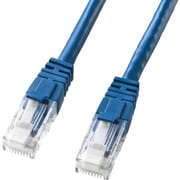 LANケーブル 7m CAT6 ブルー 爪折れ防止 PoE対応 単線 UTP ストレート結線 RJ45 KB-T6TS-07BLN