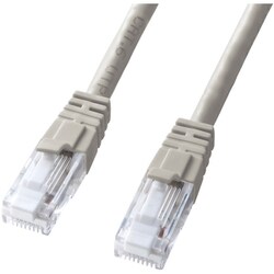 LANケーブル 80m CAT6 ライトグレー 爪折れ防止 PoE対応 単線 UTP ストレート結線 RJ45 KB-T6TS-80N