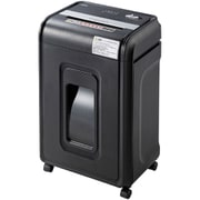 電動シュレッダー 業務用 クロスカット（4×12mm） A4コピー用紙/20枚/DVD/CD/カード 連続使用時間60分 容量27L ホッチキス対応 キャスター付き ブラック PSD-C6018