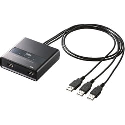 KVMスイッチ マウス/キーボード USB パソコン切替器 3台のパソコンを切り替え ケーブル一体型 Windows/Mac対応 USB切替器 SW-KM3UU