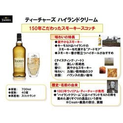 【売上】ティーチャーズ／ハイランドクリーム ウイスキー
