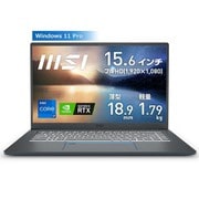ノートパソコン/15.6型/Core i7/GeForce RTX 3050 Laptop GPU/メモリ 32GB/SSD 512GB/Windows 11 Pro PRESTIGE15-A11UC-077JP
