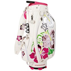 WINWIN STYLE キャディバッグ ホワイト 赤 ピンク WINWIN STYLE キャディバッグ｜ゴルフ用バッグ｜ゴルフ