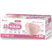 4層構造3Dマスク フリーサイズ ローズ 30枚入