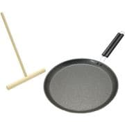 IH対応 ファイバーライン クレープパン 24cm&トンボセット
