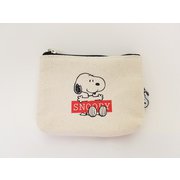 7100-S PN101 [PEANUTS スヌーピー 帆布ポーチS ボックスロゴ]