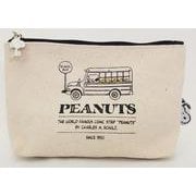 7100-M PN102 [PEANUTS スヌーピー 帆布ポーチM スクールバス]