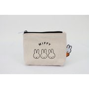 7100-S B176 [miffyミッフィーキャラクター 帆布ポーチS フェイストリオN]