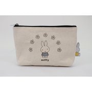 7100-M B179 [miffyミッフィーキャラクター 帆布ポーチM オハナアーチN]