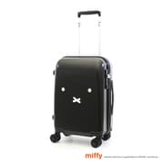スーツケース miffy(ミッフィー) 旅行日数目安:1~3泊 30L TSAロック搭載 機内持ち込み可 フェイス ブラック/シルバー HAP2249-48