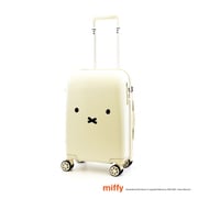 スーツケース miffy(ミッフィー) 旅行日数目安:1~3泊 30L TSAロック搭載 機内持ち込み可 フェイス ホワイト/シルバー HAP2249-48