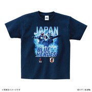 仮面ライダー サッカー日本代表ver. Tシャツ 110サイズ BLUE HEROES [キャラクターグッズ]