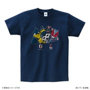 仮面ライダー サッカー日本代表ver. Tシャツ Mサイズ リバイス＆カラッペ・カララ [キャラクターグッズ]