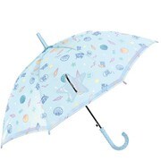 子供傘 SEASIDE PARTY LBL 55cm ジャンプ式 ライトブルー 105863