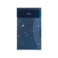 3ポケットクリアホルダー A5スリム フラップ付 星空柄 35468006