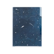3ポケットクリアホルダー A5 星空柄 35478006