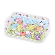 キャラクターグッズ サンリオキャラクターズ いっしょにやってみよう シリーズ メラミンおやつプレート