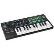 25鍵 USB/MIDIキーボードコントローラー ベロシティ対応パッド/ジョイスティック/フットスイッチ端子/DAWインテグレーション Impact LX Mini