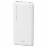 モバイルチャージャー 10000mAh ホワイト USB Type-A×2ポート出力 SMP-JV53W
