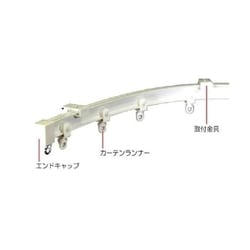 508576 [アジャスタブルカーテンレール 4mセット]