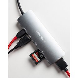 ヨドバシ.com - グリーンハウス GREEN HOUSE USB Type-C ドッキングステーション シルバー GH-MHC6A-SV 通販【全品 無料配達】