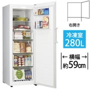 冷凍庫 前開き(280L・右開き)ファン式 冷凍・冷蔵切り替え可 耐熱トップテーブル ホワイト JF-NUF280BR W