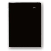 【限定】2022年4月始まり Appoint（アポイント） 大きな文字シリーズ 1週間＋横罫 A5 ブラック E8821