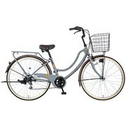 シティサイクル RYフロートニックス266-D 26インチ 外装6段 グレー MK-22-009