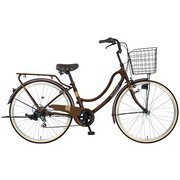 シティサイクル RYフロートニックス266-D 26インチ 外装6段 ダークブラウン MK-22-009