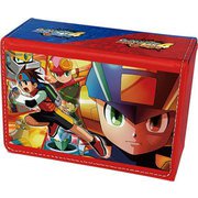 合皮製デッキケースW ロックマン エグゼ4 [トレーディングカード用品]